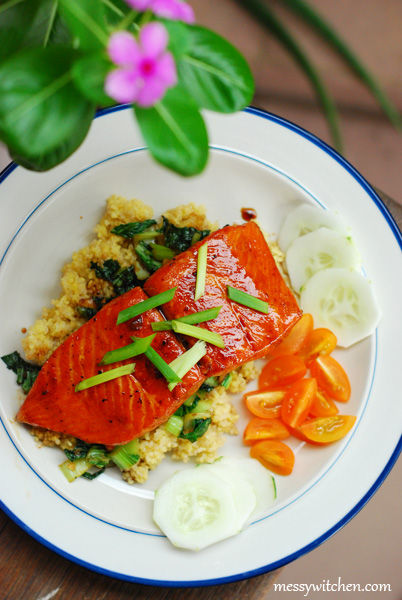 Salmon and Sushi Rice, Nigella's Recipes